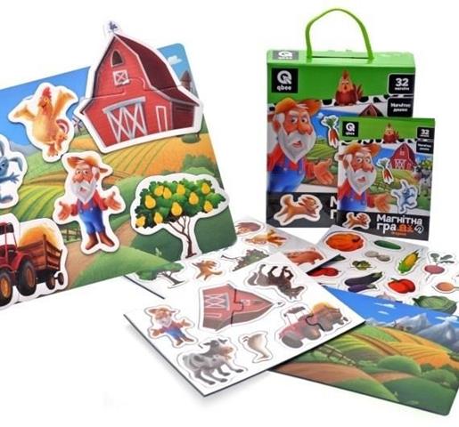 GRA UKŁADANKA MAGNETYCZNA FARMA 32EL