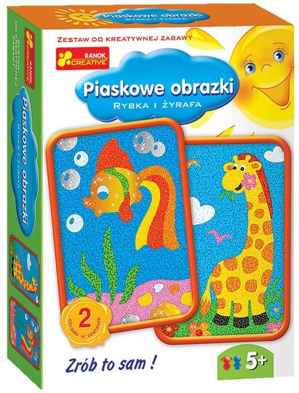 ranok-piaskowe obrazki rybka i żyrafa 03606