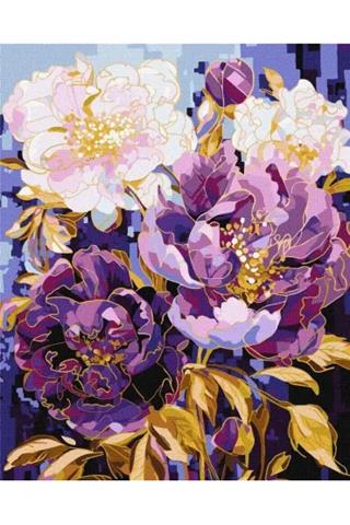 IDEYKA MALOWANIE PO NUMERACH 40X50CM KALEJDOSKOP KWIATOWY KHO3266