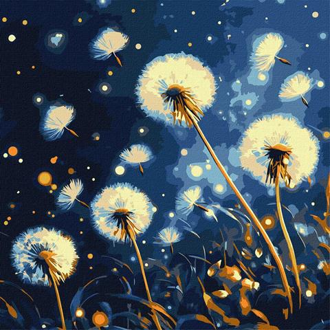 IDEYKA MALOWANIE PO NUMERACH 40X40CM FRUWAJĄCE MLECZE KHO3314