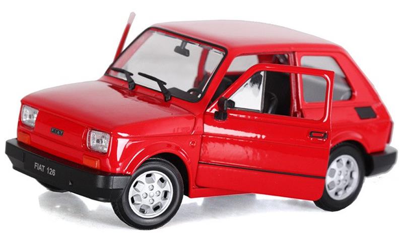 dromader welly samochod fiat 126p model 1:21 metal