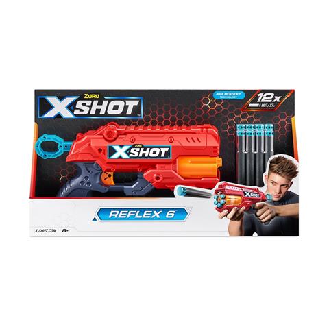 ZURU X-SHOT REFLEX 6 WYRZUTNIA NA STRZAŁKI + 12 STRZAŁEK