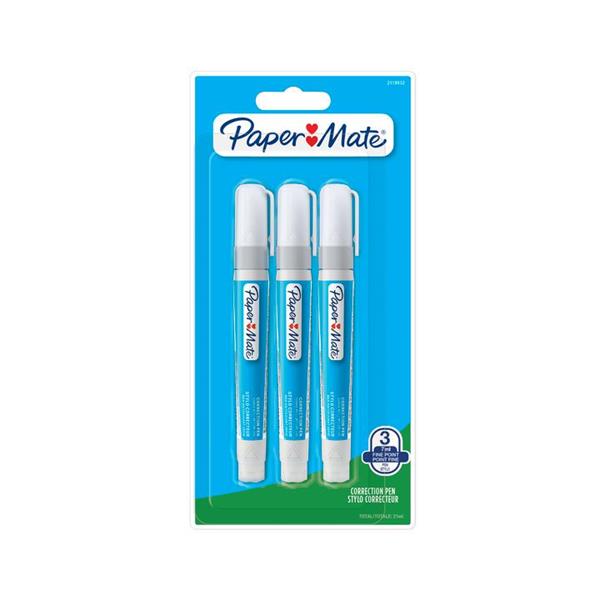 paper mate korektor w długopisie 7ml    op.3 szt 2118932 newell