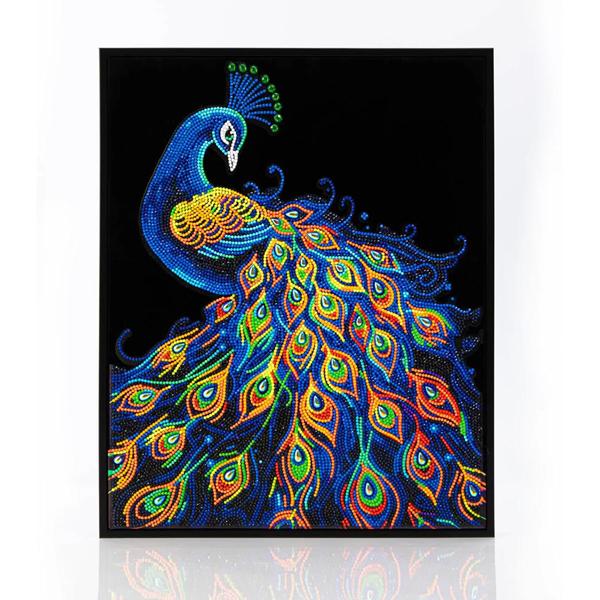 DIAMOND DOTZ HAFT DIAMENTOWY ADULTS FLOCKED NEON PEACOCK 3579 DANTE