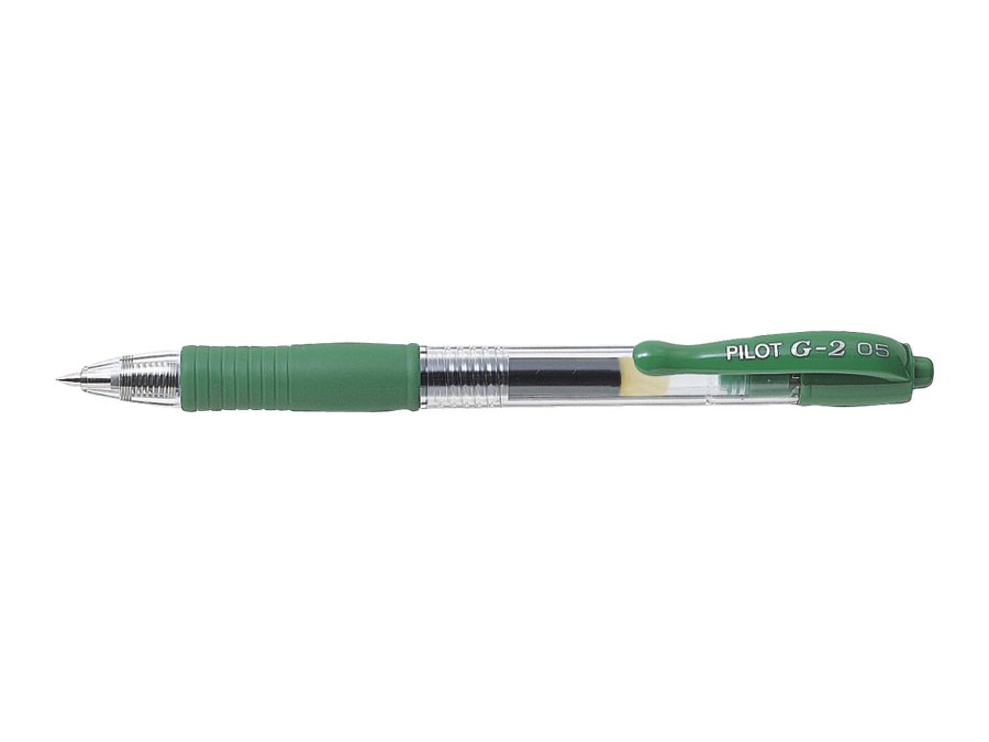 pilot długopis żelowy g2 0.5mm zielony bl-g2-5-g
