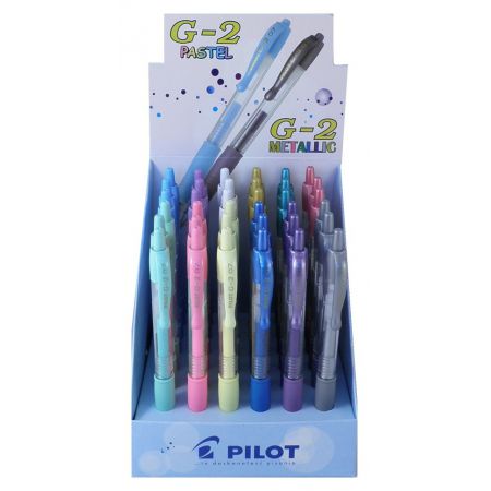 pilot-długopis żelowy g-2 0.7 pastel/metallic wpc