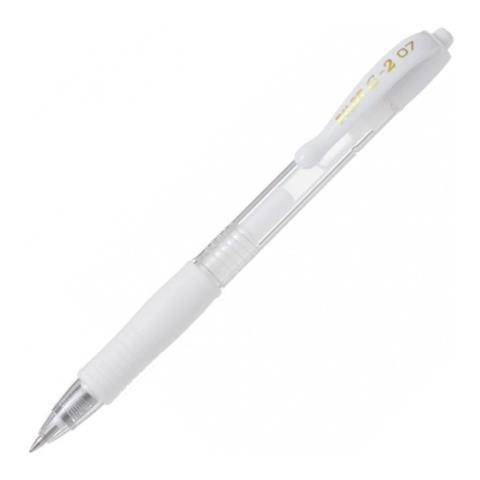 pilot długopis żelowy g-2 0.7 pastelowy biały wpc /12/