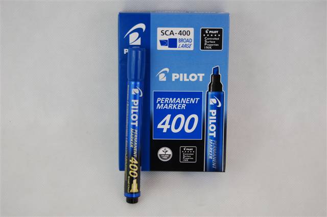 pilot marker permanentny niebieski ścięty sca-400 wpc /12/