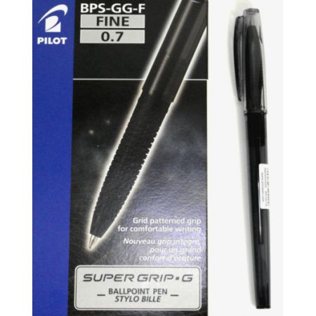 pilot długopis super grip g 0,7mm czarnybps-gg-f wpc /12/