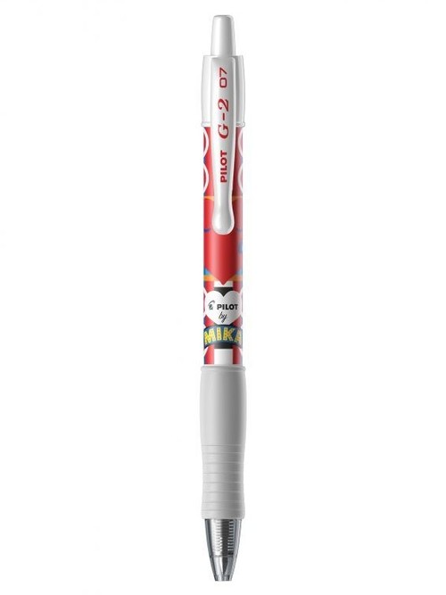 pilot-długopis żelowy g-2 0.7 czerwony  bl-g2-7-wr-mkf mika limited edition /12/wpc