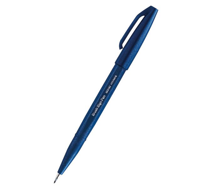 PENTEL PISAK BRUSH SIGN PEN DO KALIGRAFII SES15C-CA GRANATOWY /10/