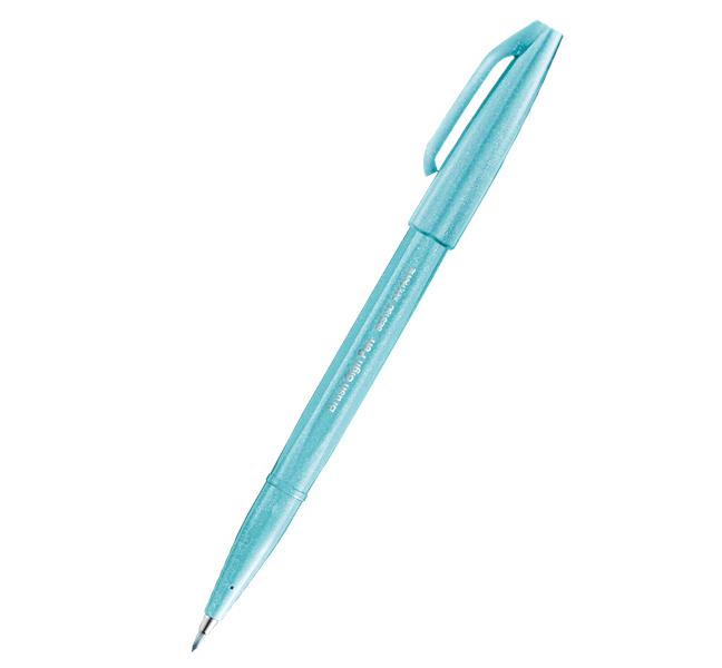 PENTEL PISAK BRUSH SIGN PEN DO KALIGRAFII SES15C-S2 BLADO NIEBIESKI /10/