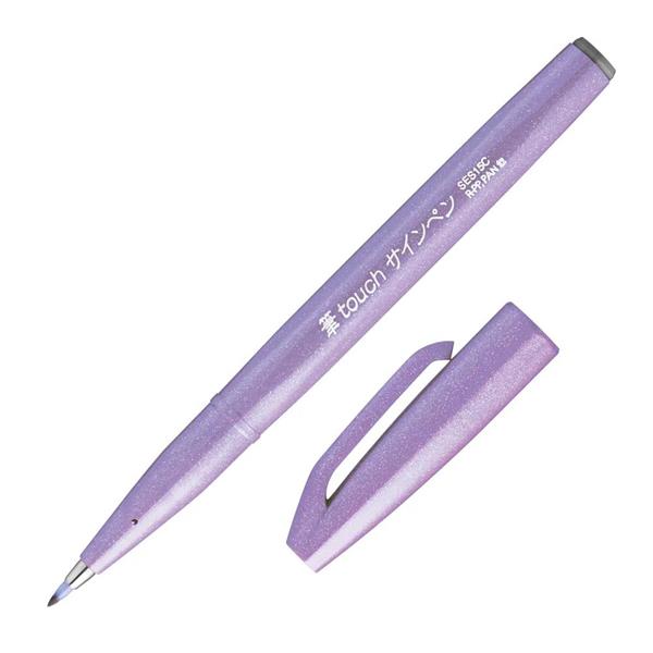 PENTEL PISAK BRUSH SIGN PEN DO KALIGRAFII SES15C-V3 JASNO FIOLETOWY /10/
