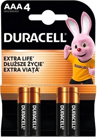 DURACELL BATERIA R3 A'4 AAA LR3 LR03