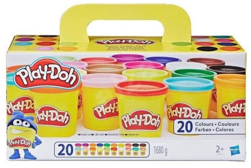 hasbro play-doh zestaw 20 kolorów 1680g a7924