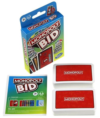 HASBRO GRA KARCIANA MONOPOLY BID 1699