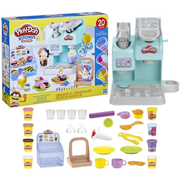 hasbro play-doh zestaw superkolorowa kawiarnia f5836