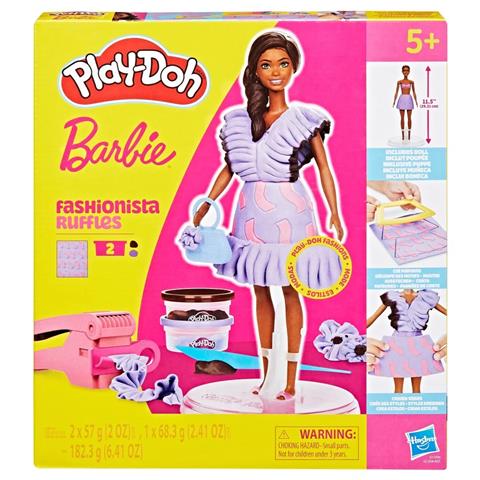 HASBRO PLAY-DOH CIASTOLINA ZESTAW BARBIE FASHIONISTA FALBANKI
