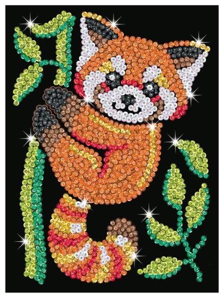 sequin art cekinowy obrazek czerwona panda 21x28cm 2223