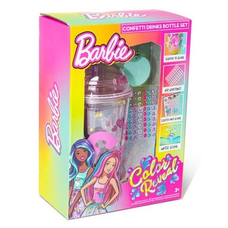 BARBIE COLOR REVEAL KUBEK Z RURKĄ KONFETTI 99-0001