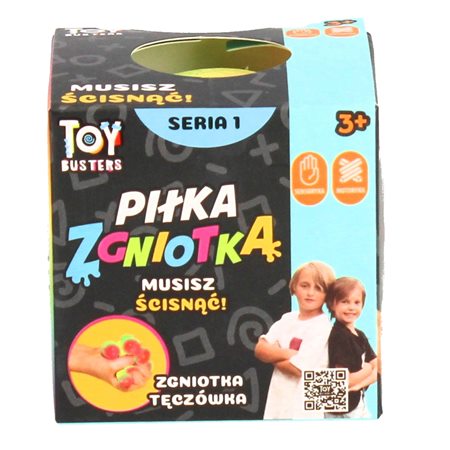 toy busters piłka zgniotka tęczówka seria 1