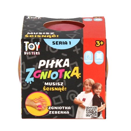 toy busters piłka zgniotka zeberka seria 1