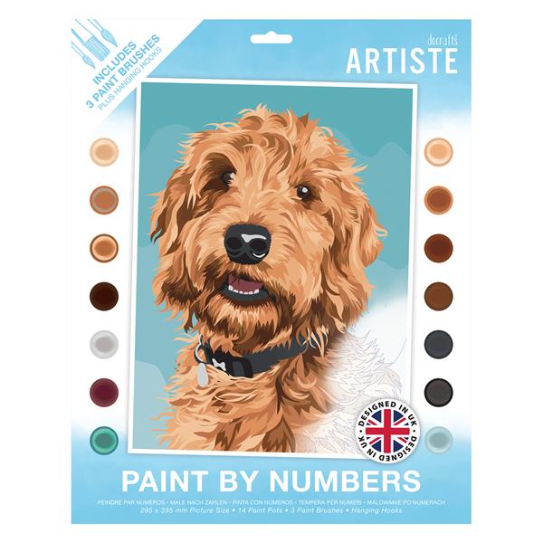 dp craft malowanie po numerach artiste playful labradoodle doa-550724