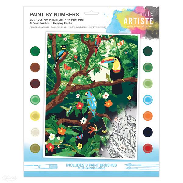 craft malowanie po numerach artiste endangered rainforest doa-550714