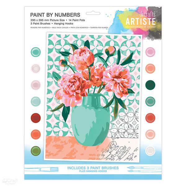 dp craft malowanie po numerach artiste beautiful bouquet doa-550709