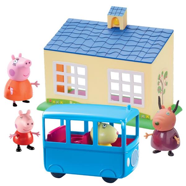 **TM TOYS PEPPA-ZESTAW SZKOŁA+AUTOBUS 06593