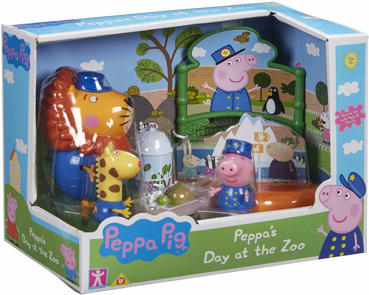 **TM TOYS PEPPA-ZESTAW ZOO 3 FIGURKI + AKCESORIA 07173