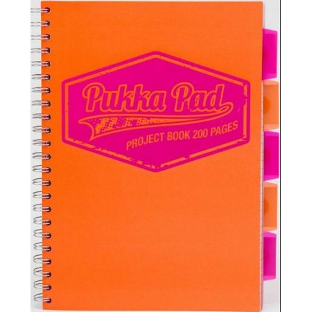 pukka-kołozeszyt a4 200k neo-7082 projectbook orange /3/ wpc