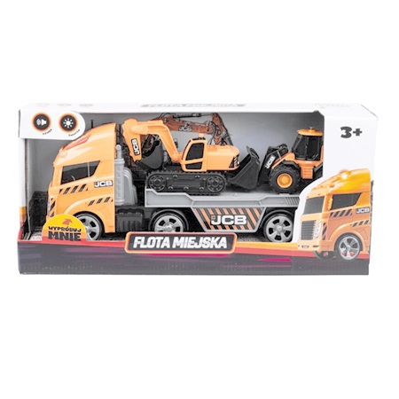 flota miejska laweta + 2 pojazdy budowlane ht72931 dumel