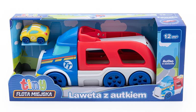 dumel flota miejska tiny laweta z autkiem 73121