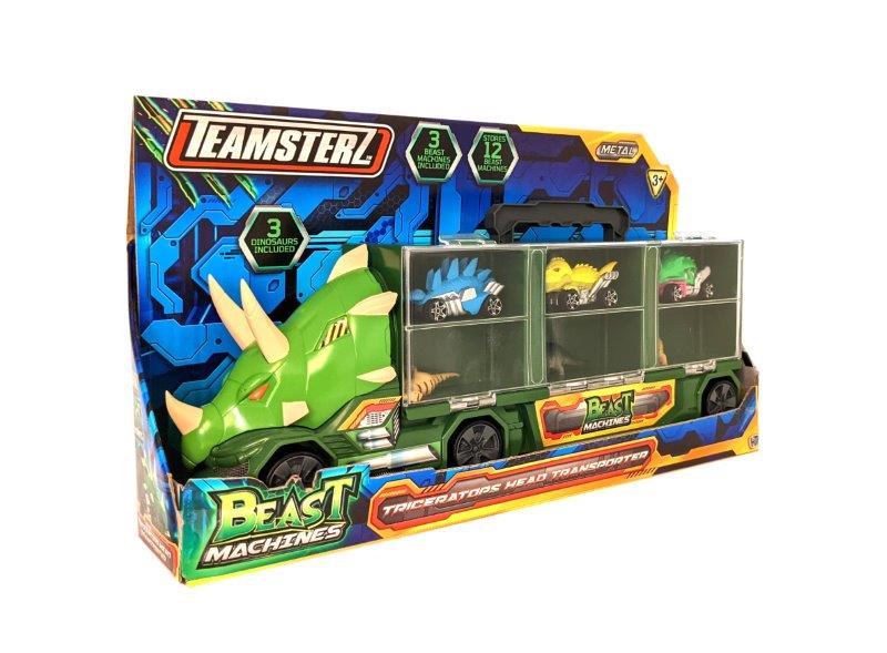 teamsterz auto transporter triceratops dino z autkami beast machines 1417473 hti