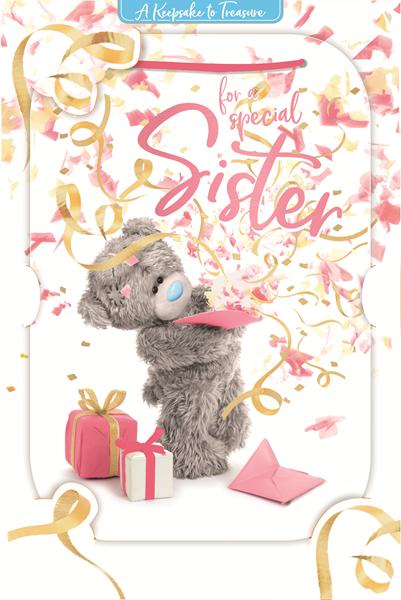 MG-Kartka holograficzna 3D - For a specialsister