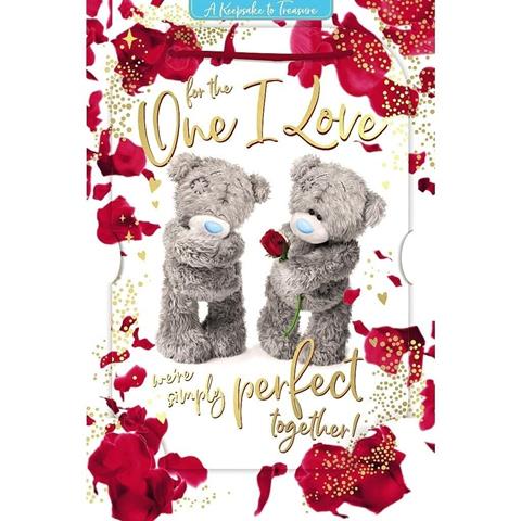 MG-KARTKA OZDOBNA K HOLOGRAFICZNA 3D    FOR THE ONE I LOVE ALV 93 076