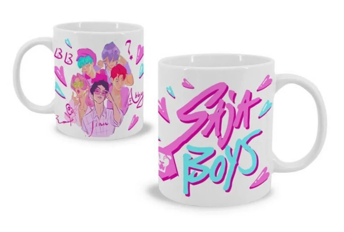 KUBEK CERAMICZNY 325ML SAJA BOYS K-POP DEMON HUNTERS KIDS