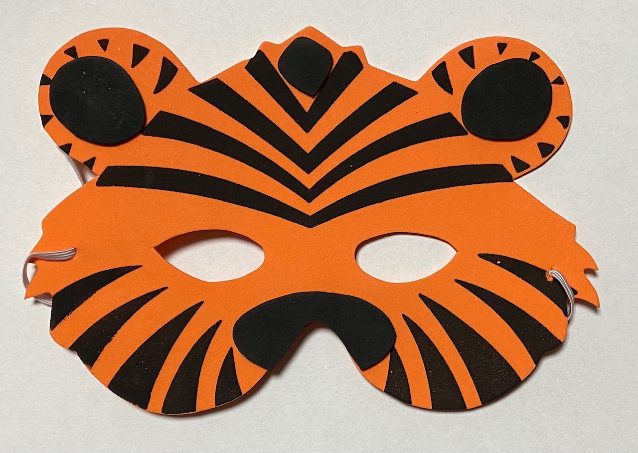maska karnawałowa tygrys piankowa kh-50796