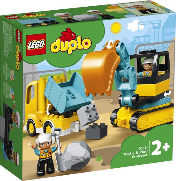 lego duplo ciężarowka i koparka gąsienicowa 10931