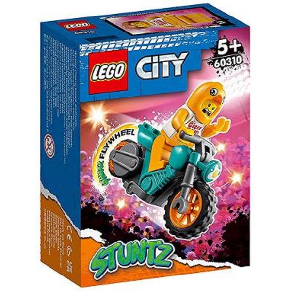 lego city motocykl kaskaderski z kurczakiem 60310