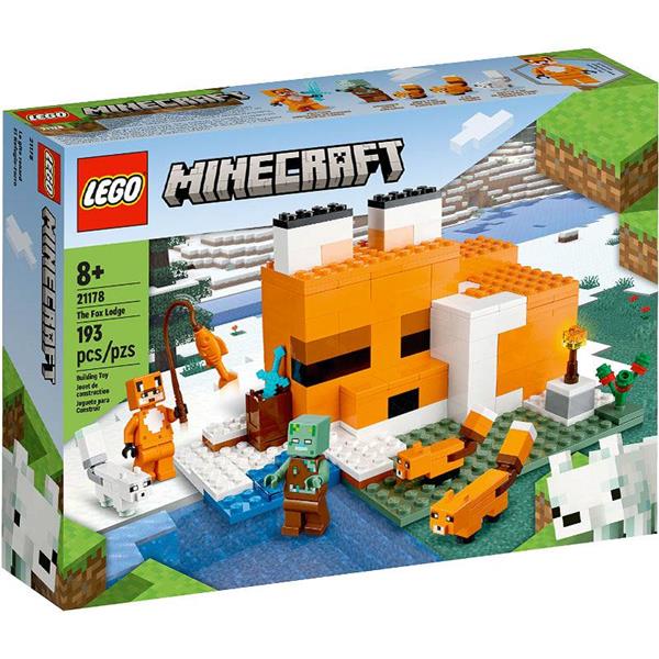 lego minecraft siedlisko lisów 21178