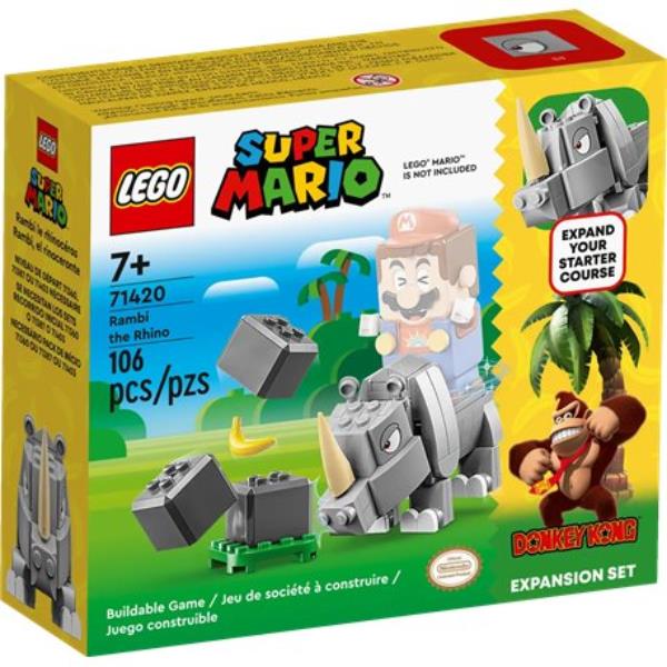 lego super mario 71420 nosorozec rambi - zestaw