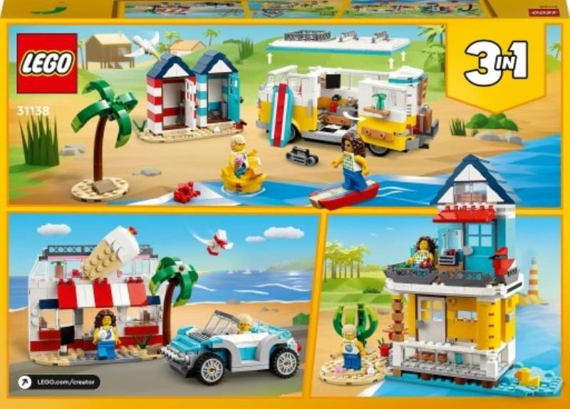 lego creator kamper na plaży 3w1 31138