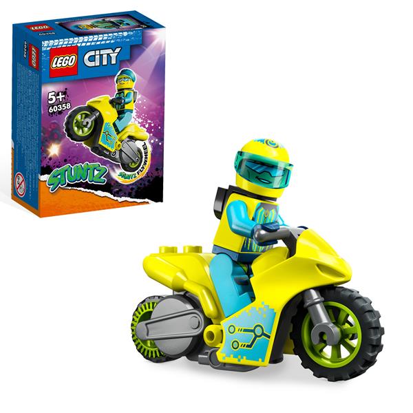 lego city stuntz cybermotocykl kaskaderski 60358