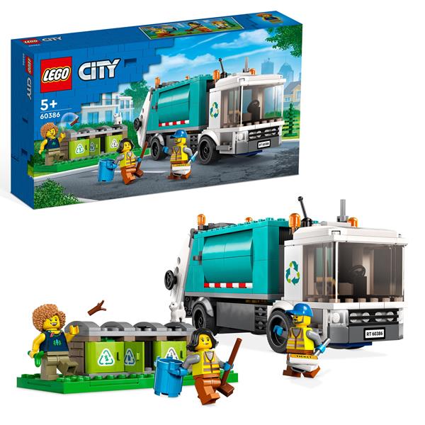 lego city ciężarówka recyklingowa 60386