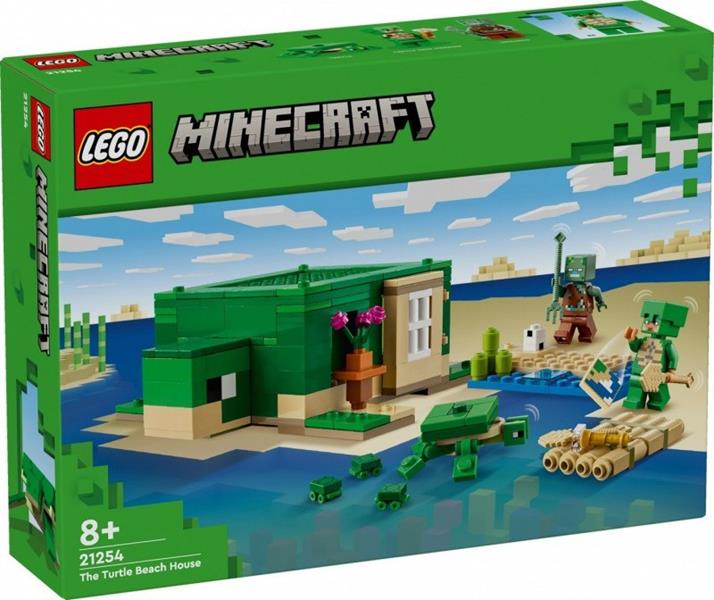 lego minecraft domek na plaży żółwi 21254