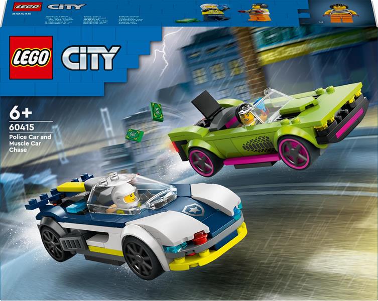 lego city pościg radiowozu za muscle carem 60415