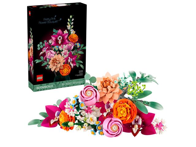 LEGO BOTANICALS 10342 PIĘKNY BUKIET RÓŻOWYCH KWIATÓW