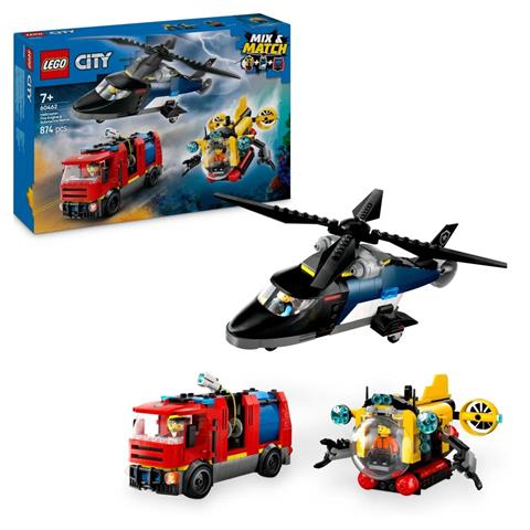 LEGO CITY 60462 ZESTAW Z HELIKOPTEREM, WOZEM ST